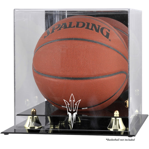 Arizona State Sun Devils Golden Classic Logo Basketball Display Case with Mirror Back