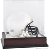 Minnesota Golden Gophers Mahogany Logo Mini Helmet Display Case with Mirror Back