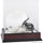 Navy Midshipmen Mahogany Logo Mini Helmet Display Case with Mirror Back