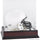 Oklahoma Sooners Mahogany Logo Mini Helmet Display Case with Mirror Back