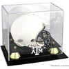 Texas A&M Aggies Logo Golden Classic Logo Mini Helmet Display Case