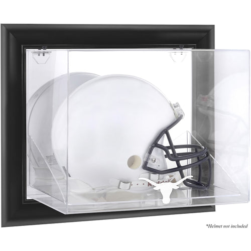 Texas Longhorns Black Framed Wall-Mountable Helmet Display Case