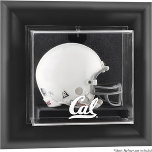 Cal Bears Black Framed Wall-Mountable Mini Helmet Display Case