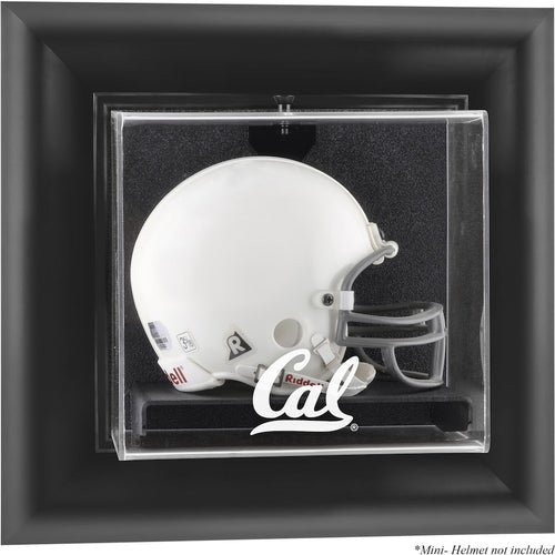 Cal Bears Black Framed Wall-Mountable Mini Helmet Display Case