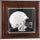 Cal Bears Brown Framed Wall-Mountable Mini Helmet Display Case