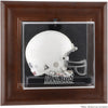 Illinois Fighting Illini Brown Framed Wall-Mountable Mini Helmet Display Case