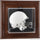 Louisville Cardinals Brown Framed Logo Wall-Mountable Mini Helmet Display Case