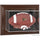 Iowa Hawkeyes Brown Framed Wall-Mountable Football Display Case