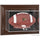 Kansas Jayhawks Brown Framed Wall-Mountable Football Display Case