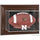 Nebraska Huskers Brown Framed Wall-Mountable Football Display Case