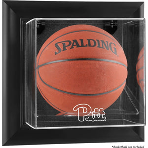 Pittsburgh Panthers Black Framed Wall-Mountable Basketball Display Case