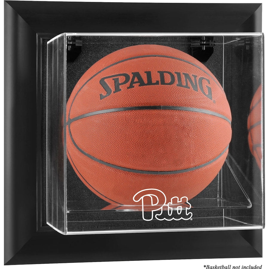 Pittsburgh Panthers Black Framed Wall-Mountable Basketball Display Case
