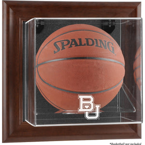Baylor Bears Brown Framed Logo Wall-Mountable Basketball Display Case