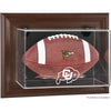 Colorado Buffaloes Brown Framed Wall-Mountable Football Display Case