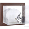 West Virginia Mountaineers Brown Framed Wall-Mountable Helmet Display Case
