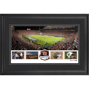 Jordan-Hare Stadium Auburn Tigers Framed Panoramic Collage-Limited Edition of 500