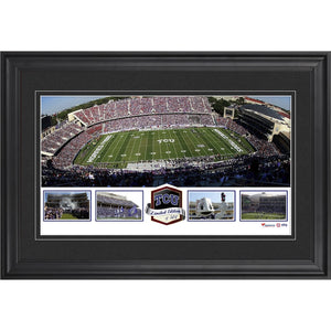Amon G. Carter Stadium TCU Horned Frogs Framed Panoramic Collage-Limited Edition of 500