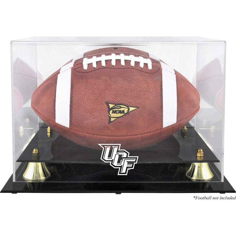 UCF Knights Golden Classic Logo Football Display Case with Mirror Back