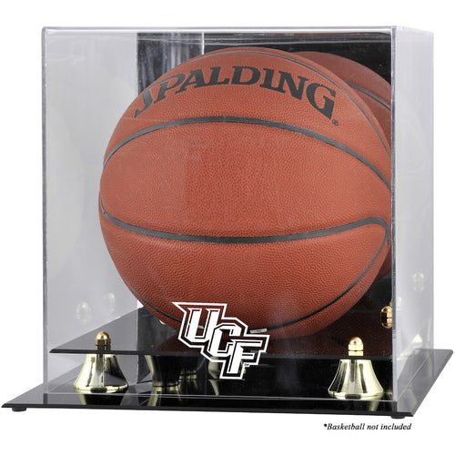 UCF Knights Golden Classic Logo Basketball Display Case with Mirror Back
