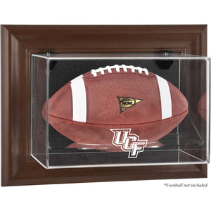 UCF Knights Brown Framed Wall-Mountable Football Display Case