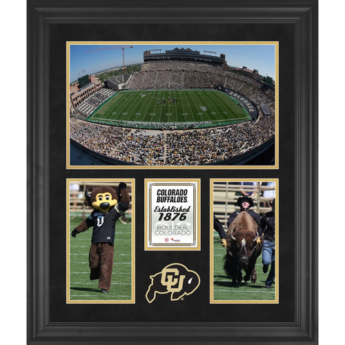 Colorado Buffaloes Folsom Field Framed 20'' x 24'' 3-Opening Collage
