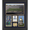 Notre Dame Fighting Irish Notre Dame Stadium Framed 20'' x 24'' 3-Opening Collage