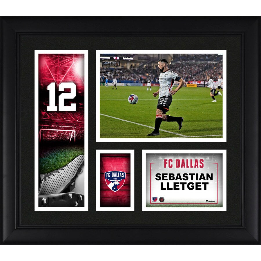 Sebastian Lletget FC Dallas 15'' x 17'' Player Core Collage