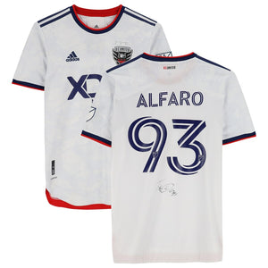 Tony Alfaro D.C. United Autographed Match-Used #93 White Jersey from the 2022 MLS Season