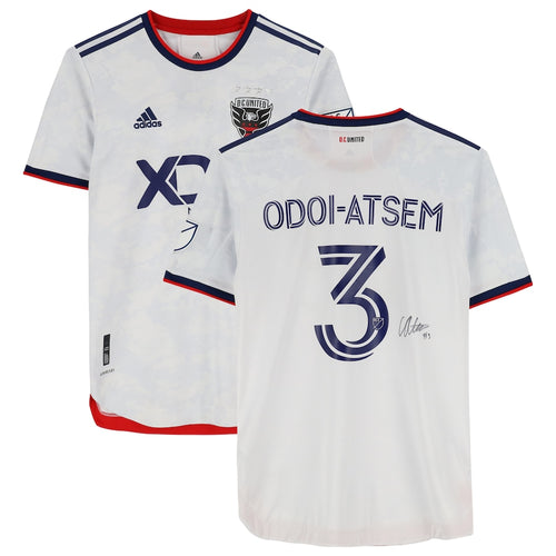 Chris Odoi-Atsem D.C. United Autographed Match-Used #3 White Jersey from the 2022 MLS Season
