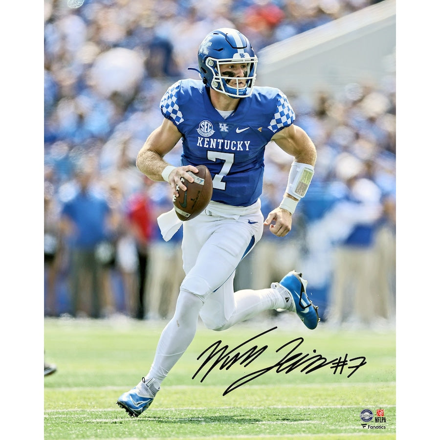 Will Levis Kentucky Wildcats Autographed 16'' x 20'' Running Photograph