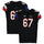 Texas Tech Red Raiders Team-Issued #67 Black State Flag Jersey from the 2014 NCAA Football Season