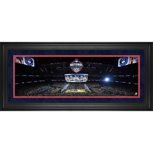 UConn Huskies 2023 NCAA Men's Basketball National Champions Framed 10'' x 30'' Panoramic Collage