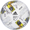 New York City FC Autographed Match-Used Soccer Ball from the 2022 MLS Season with 12 Signatures - BA88035