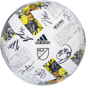 New York City FC Autographed Match-Used Soccer Ball from the 2022 MLS Season with 12 Signatures - BA88061