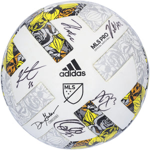 New York City FC Autographed Match-Used Soccer Ball from the 2022 MLS Season with 12 Signatures - BA88063