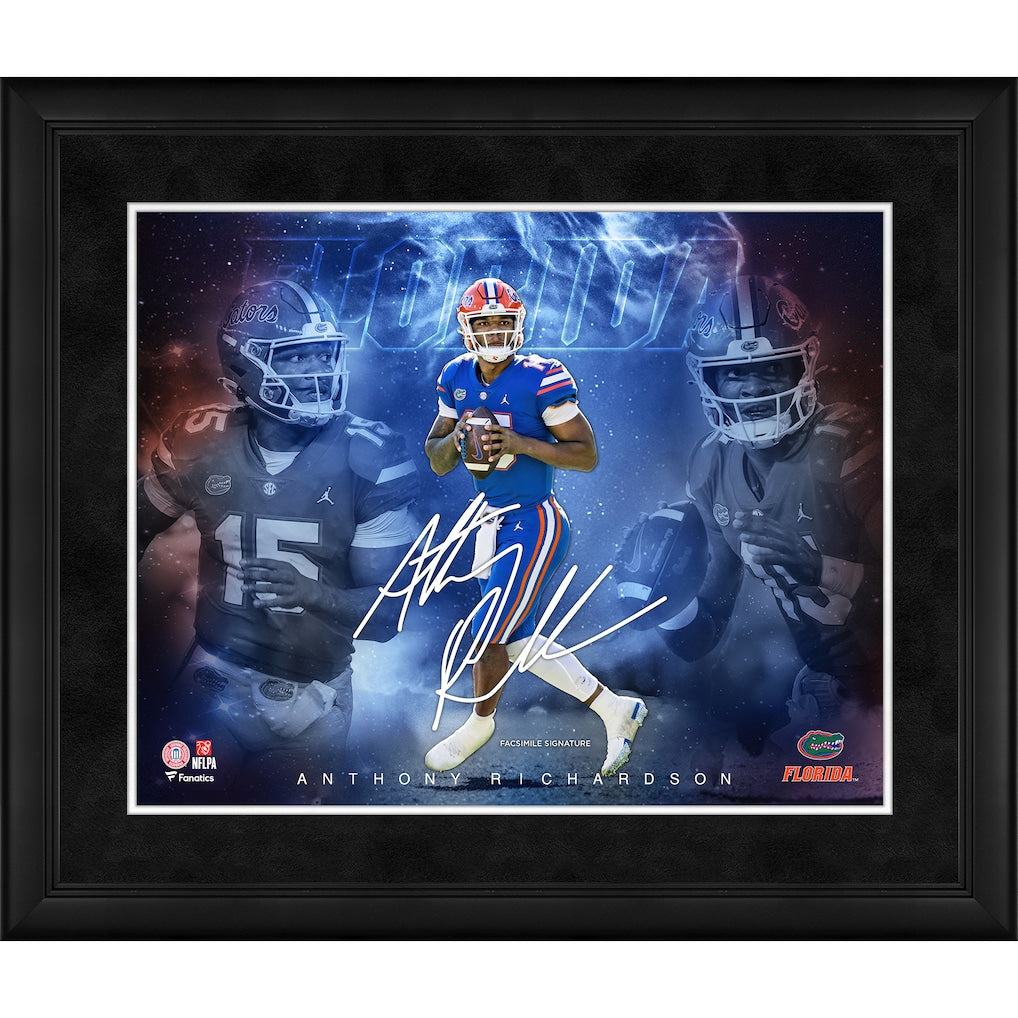 Anthony Richardson Florida Gators Facsimile Signature Framed  16'' x 20'' Stars of the Game Collage