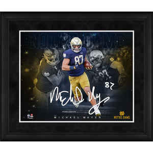 Michael Mayer Notre Dame Fighting Irish Framed 16'' x 20'' Stars of the Game Collage