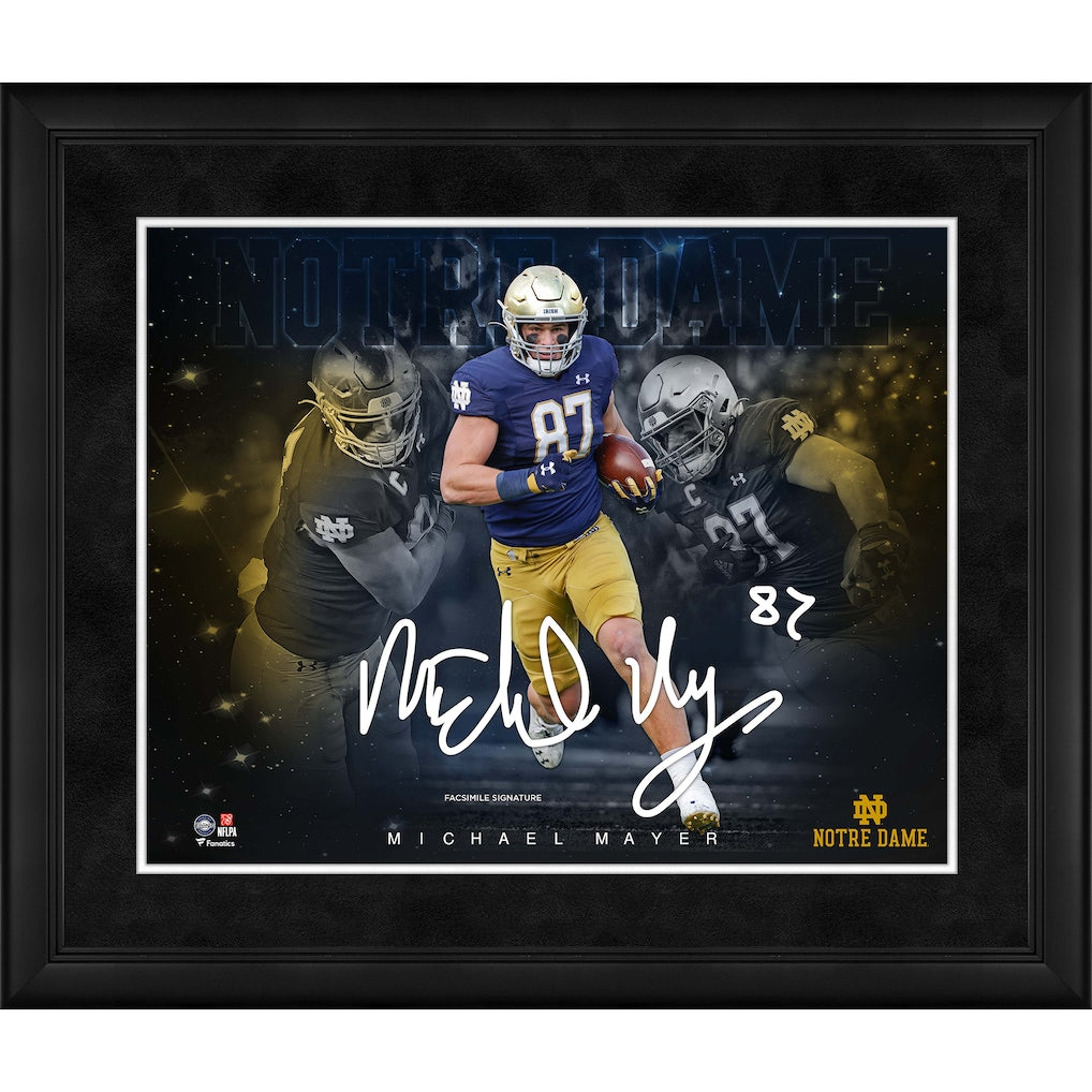 Michael Mayer Notre Dame Fighting Irish Framed 16'' x 20'' Stars of the Game Collage
