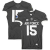 Air Force Falcons Team-Issued #15 Gray Jersey from the 2018 NCAA Football Season