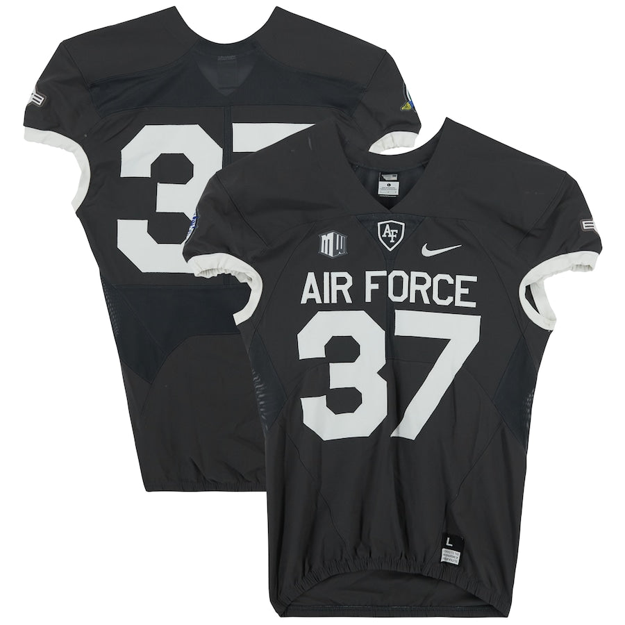 Air Force Falcons Team-Issued #37 Gray Jersey from the 2018 NCAA Football Season