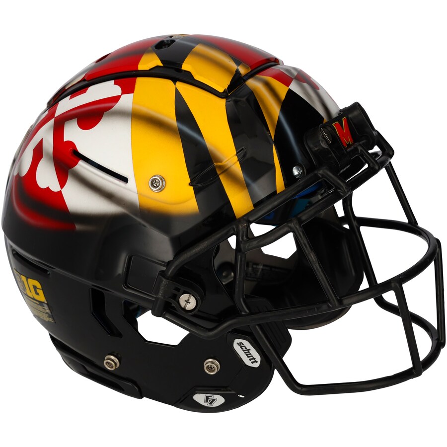 Maryland Terrapins Team-Issued Black Helmet from the 2021 NCAA Football Season - XJ05529540