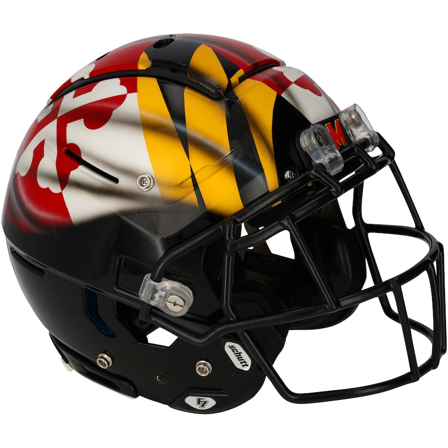 Maryland Terrapins Team-Issued Black Helmet from the 2021 NCAA Football Season - XJ05529558