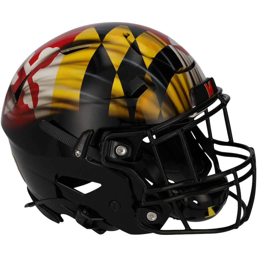 Maryland Terrapins Team-Issued Black Helmet from the 2021 NCAA Football Season - XJ05529565