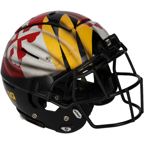 Maryland Terrapins Team-Issued Black Helmet from the 2021 NCAA Football Season - XJ05529579
