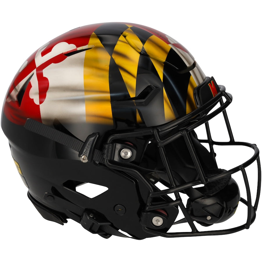 Maryland Terrapins Team-Issued Black Helmet from the 2021 NCAA Football Season - XJ05529622