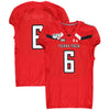Texas Tech Red Raiders Team-Issued #6 Red Jersey with 150 Patch from the 2019 NCAA Football Season