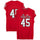 Texas Tech Red Raiders Team-Issued #45 Red Jersey from the 2017 NCAA Football Season