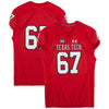 Texas Tech Red Raiders Team-Issued #67 Red Jersey from the 2017 NCAA Football Season