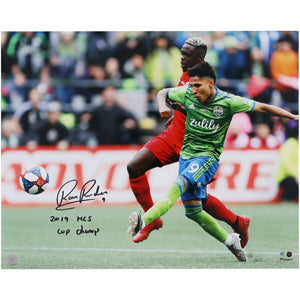 Raul Ruidiaz Seattle Sounders FC Autographed 16'' x 20'' 2019 MLS Cup Goal Photograph with ''2019 MLS Cup Champ'' Inscription