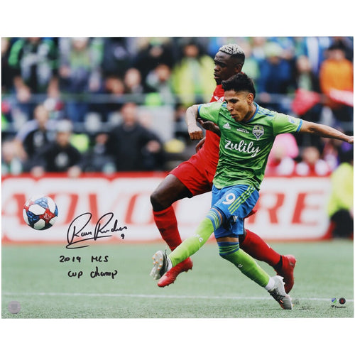 Raul Ruidiaz Seattle Sounders FC Autographed 16'' x 20'' 2019 MLS Cup Goal Photograph with ''2019 MLS Cup Champ'' Inscription